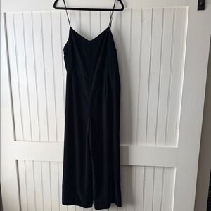 J. Crew Black velvet romper size 12